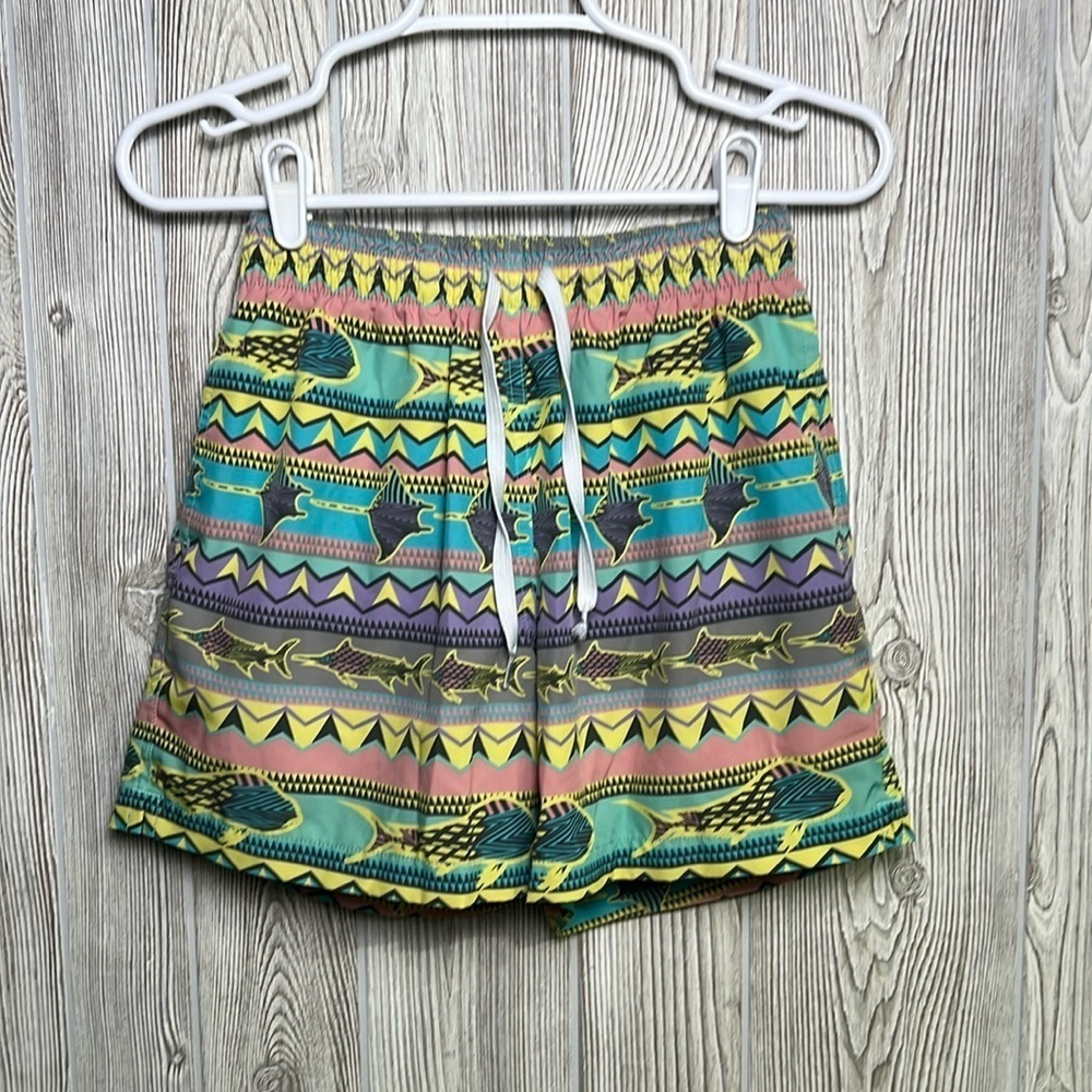 Men’s Chubbies Fish Print Swim Trunks Sz. Small